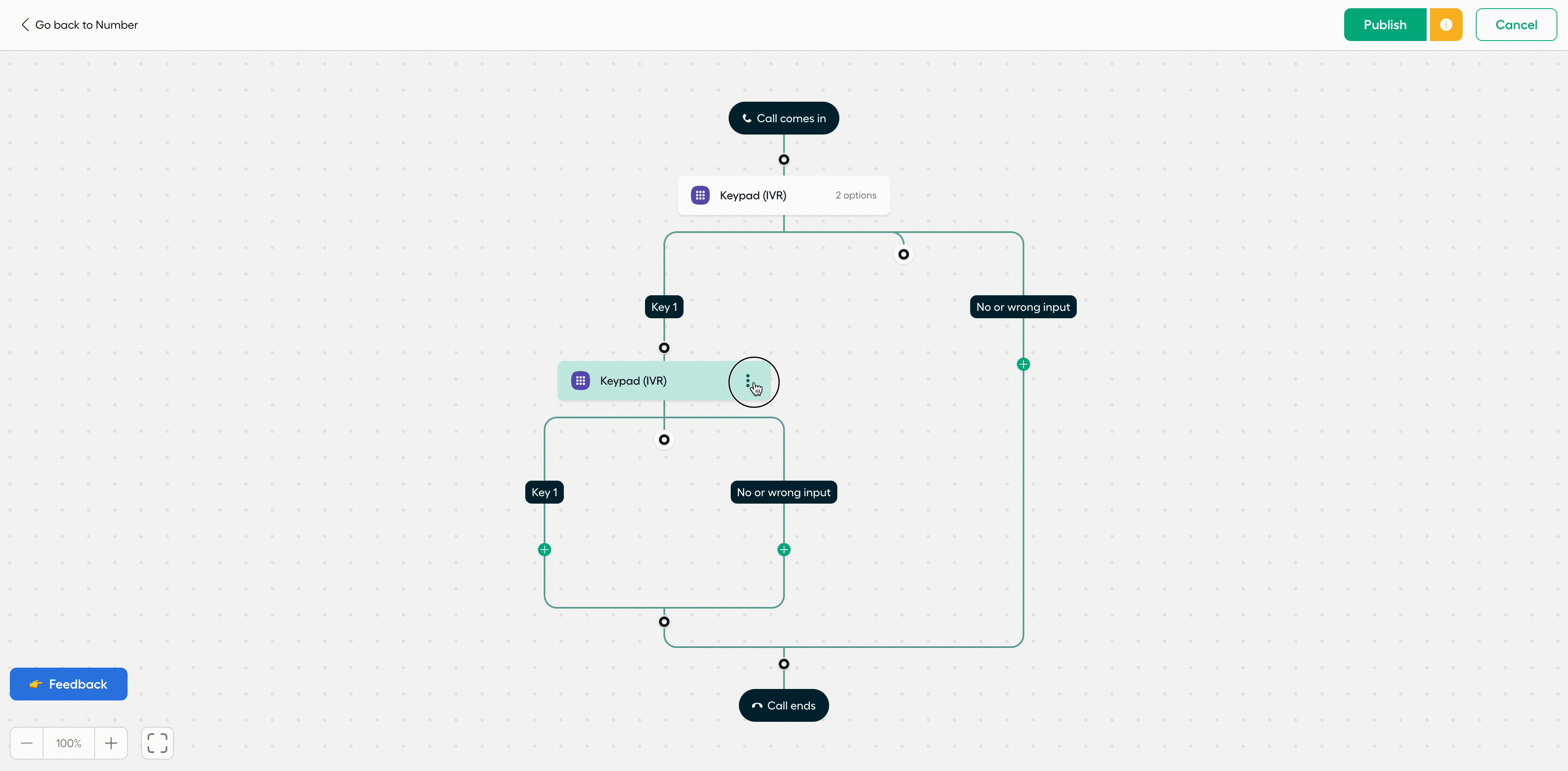 GIF showing how to paste a copied widget