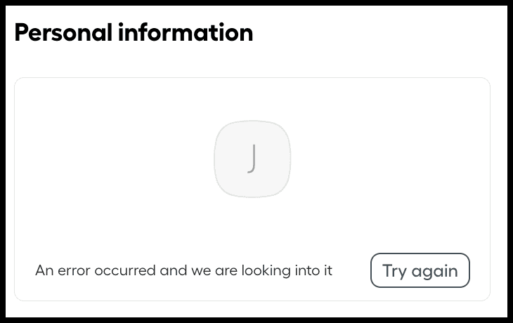 Image showing the picture error