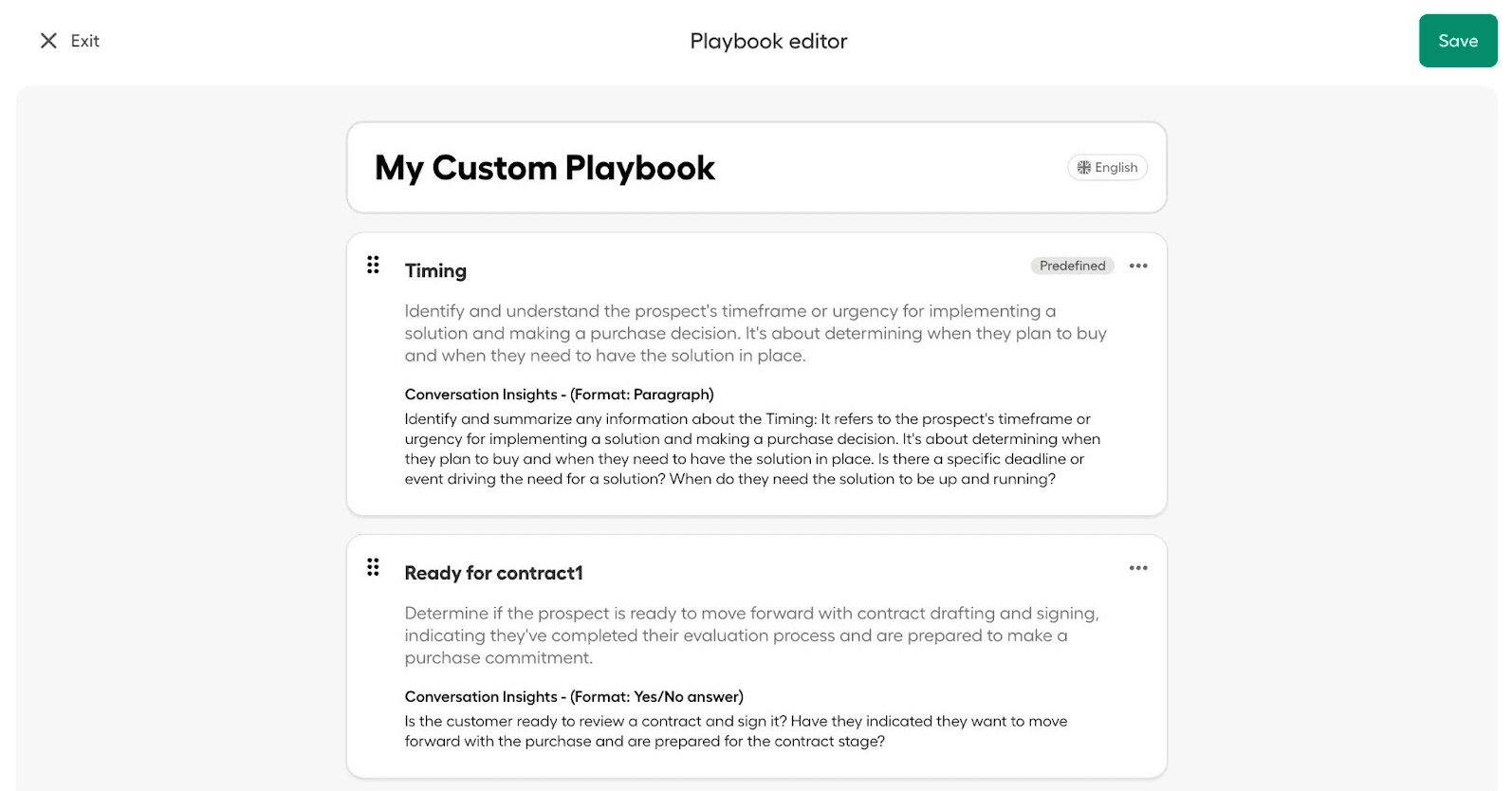Image showing how multiple topics appear in My Custom Playbook
