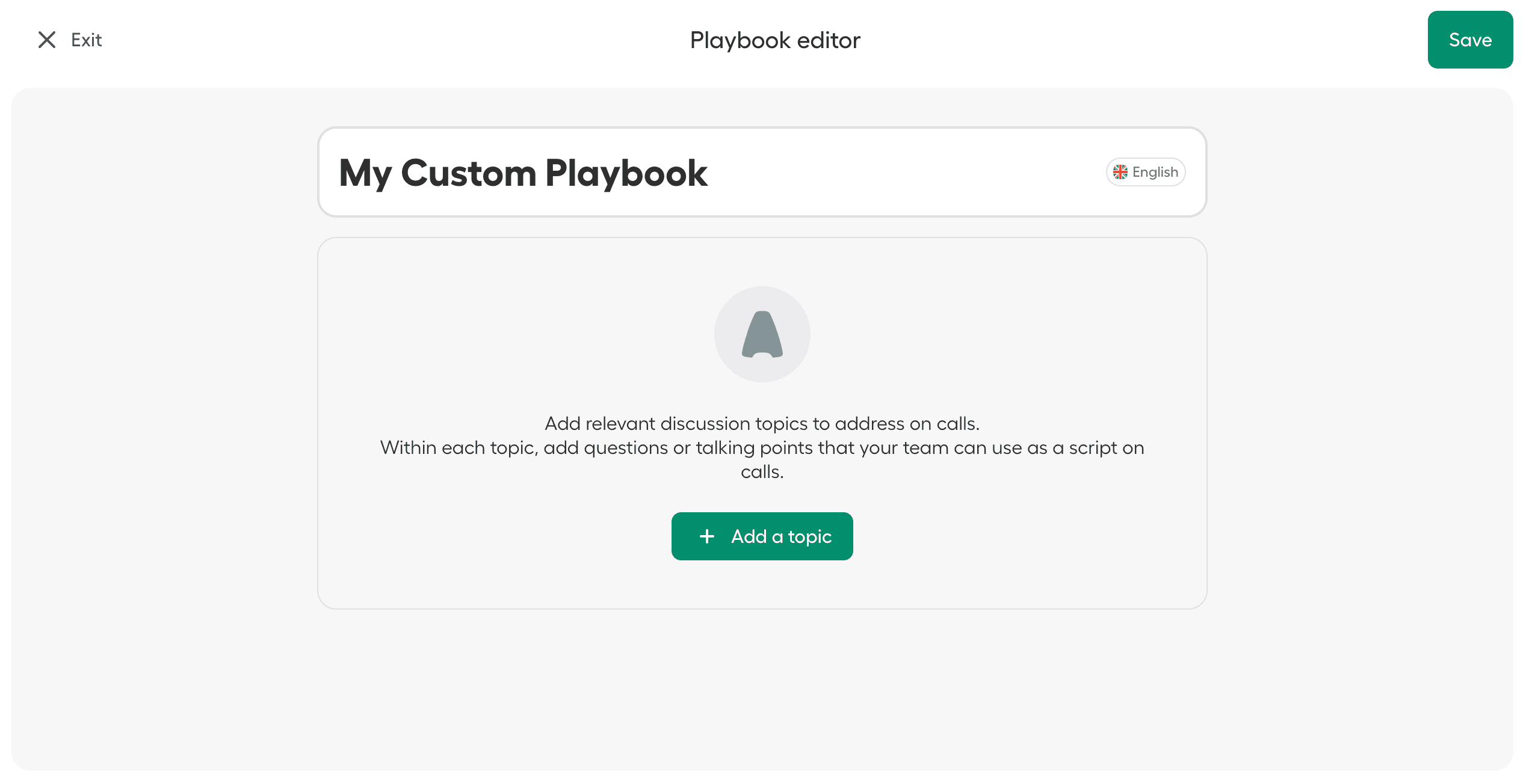 Image showing the playbook editor