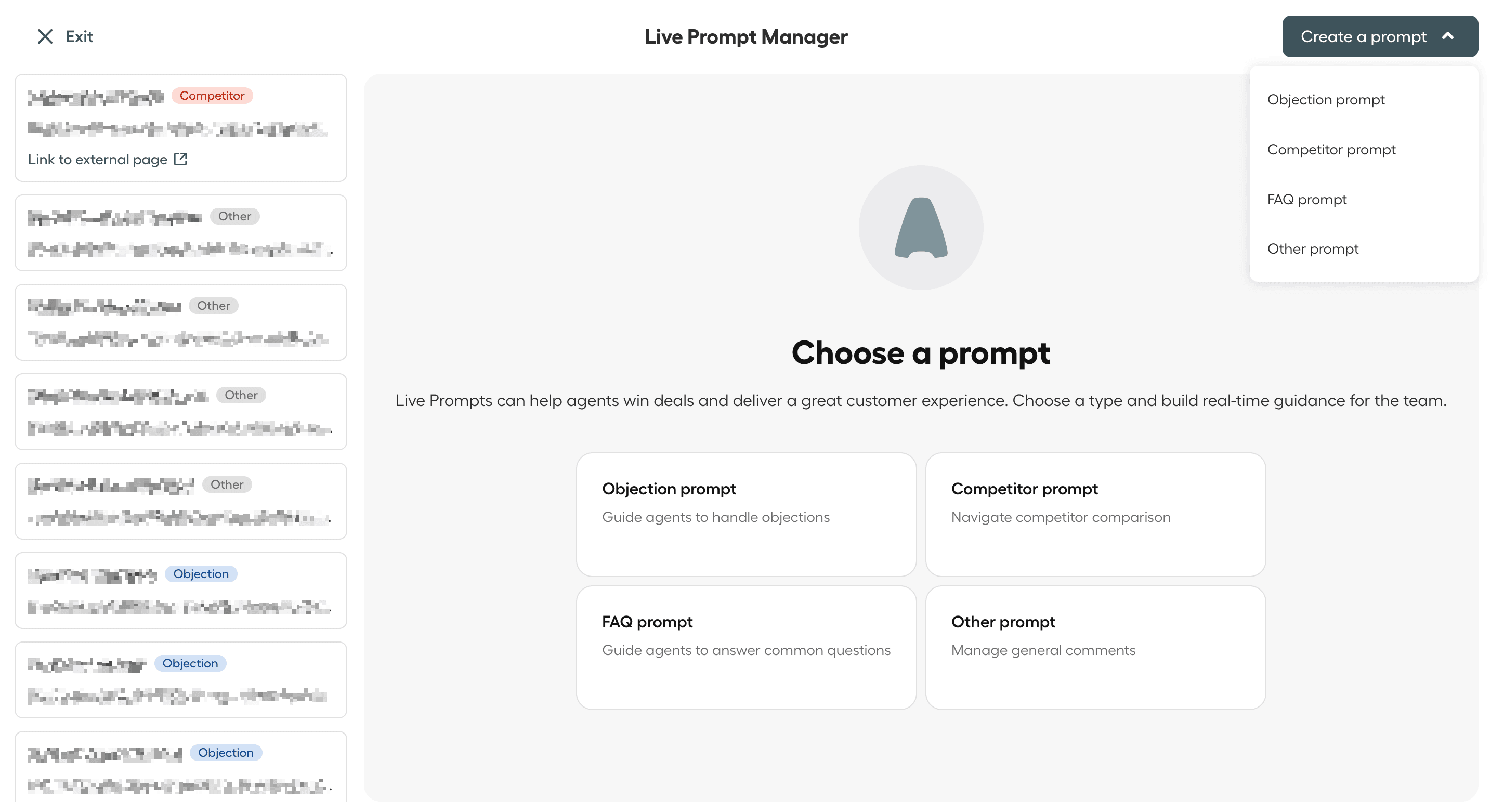 image showing prompt creation window