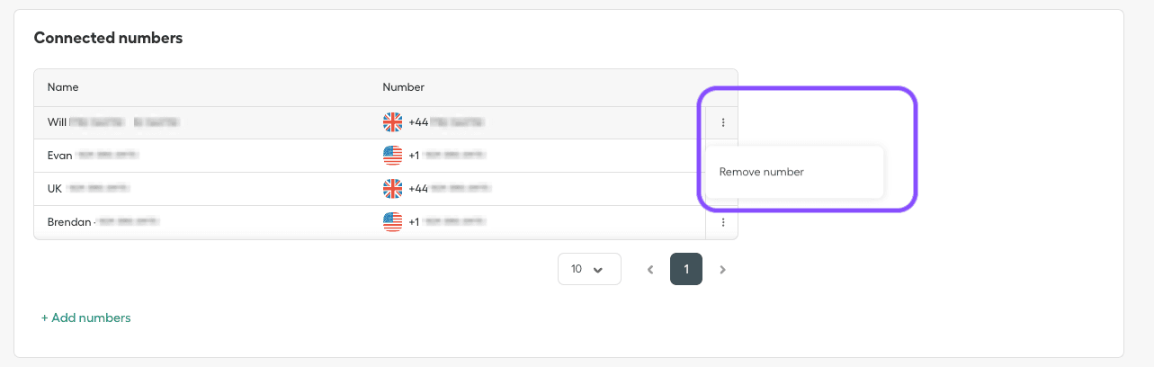 Image showing how to remove number