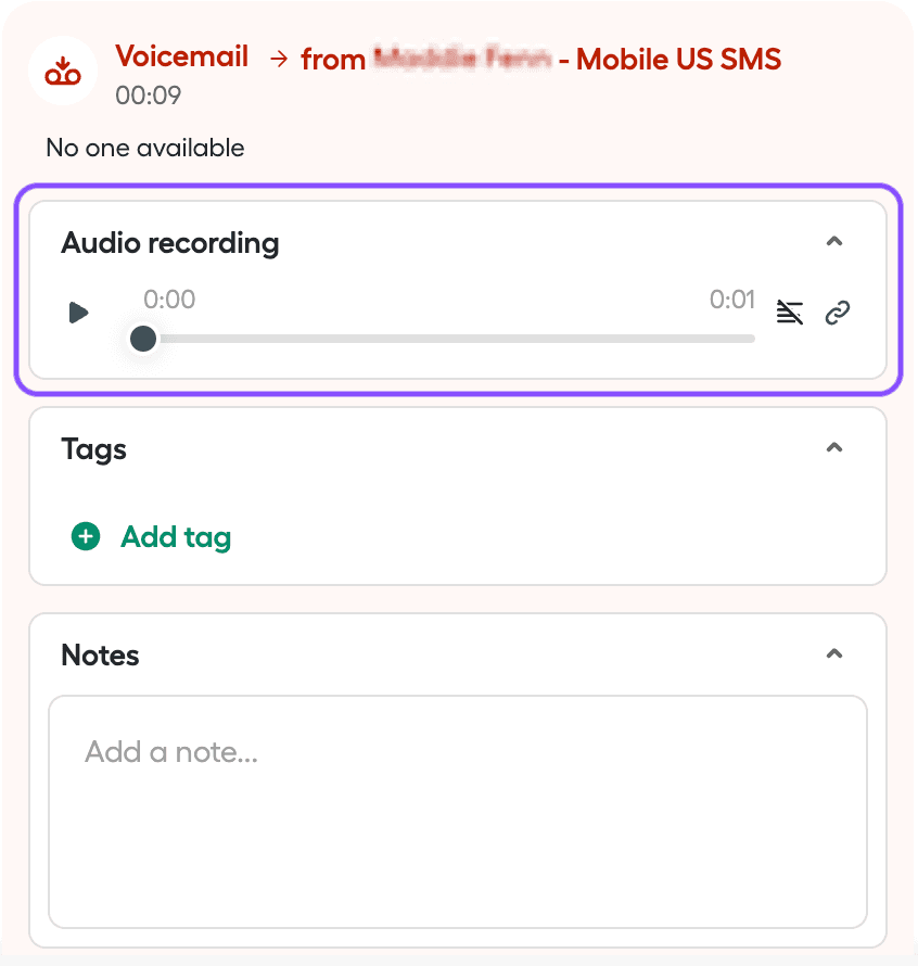 Image showing where the recording is