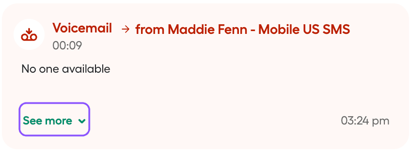 Image showing where the see more button is