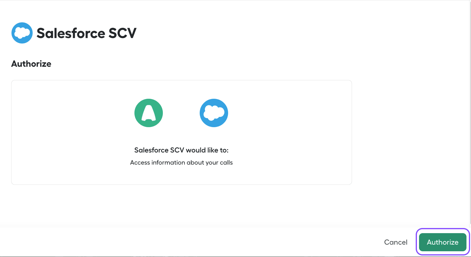 Image showing authorize button
