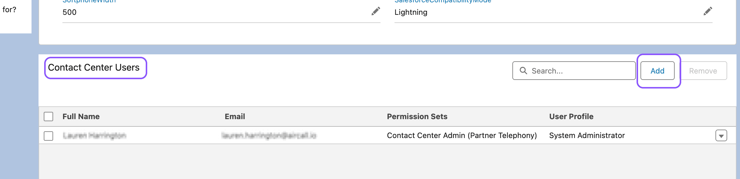 image showing the contact center users