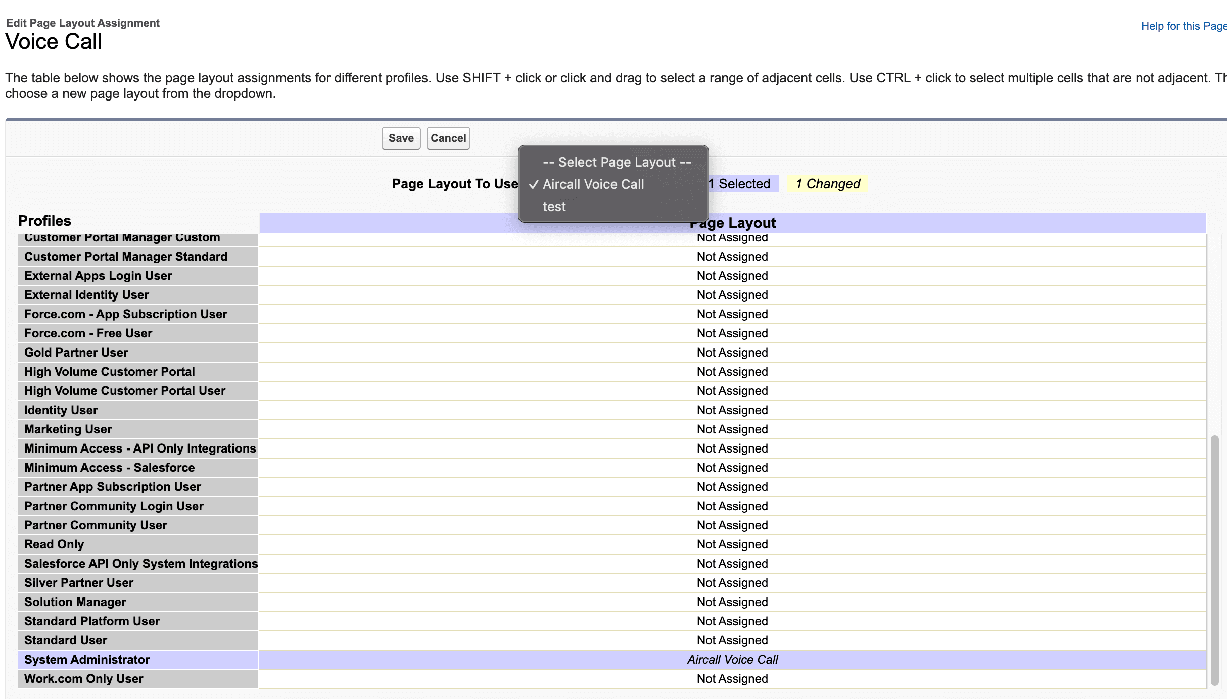 Image showing the voice call page layout to use
