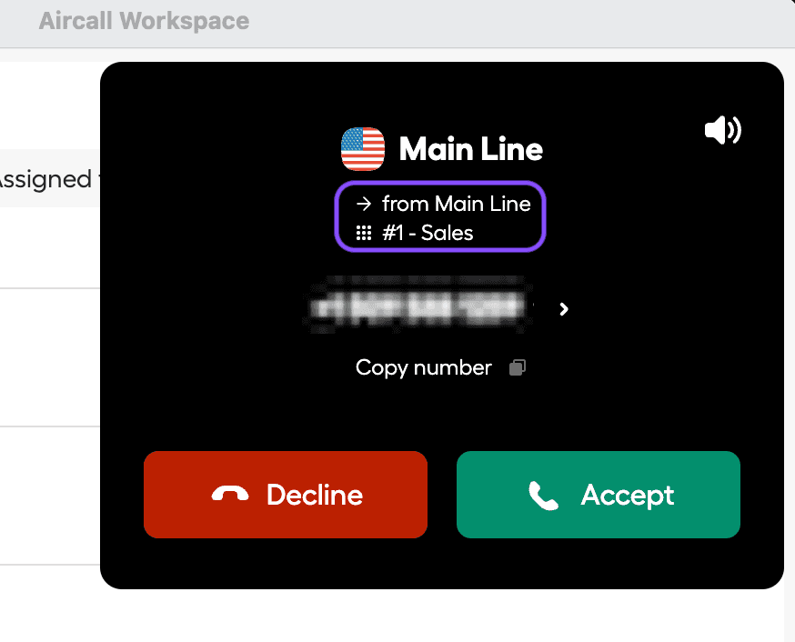 Image showing the IVR key in the call view