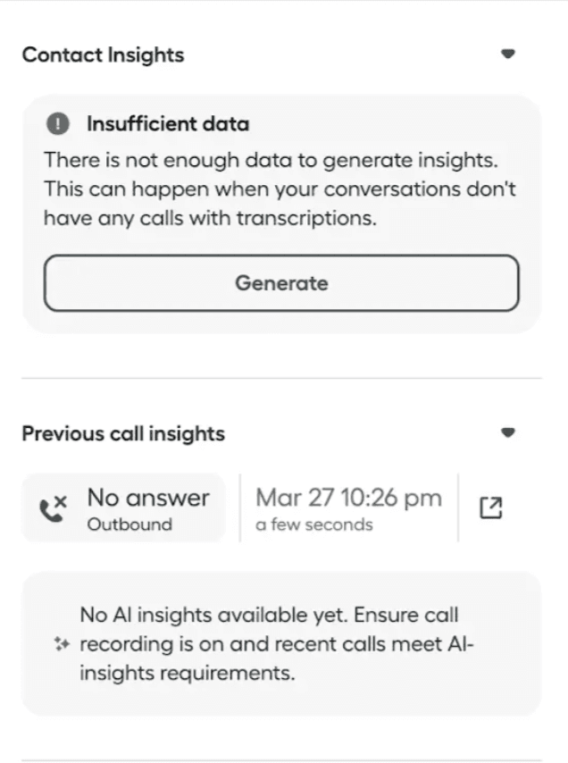 Image showing insufficient data message