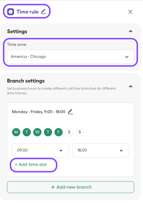 Image showing different widget settings