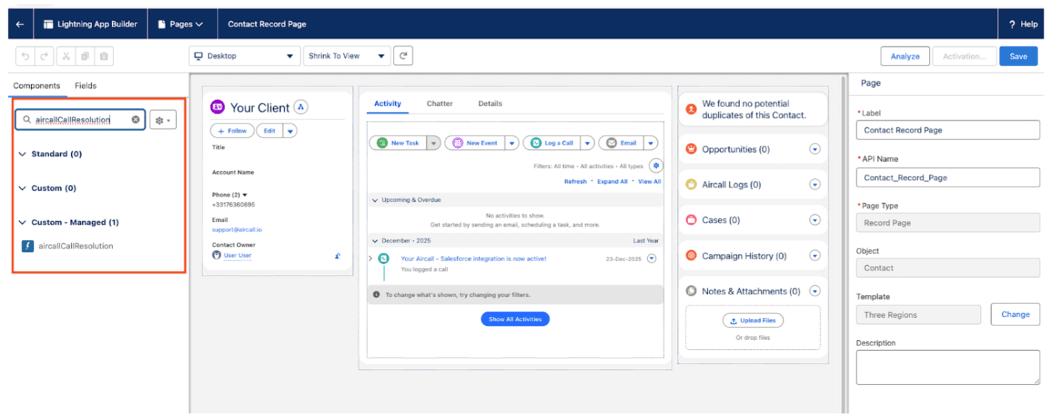 image showing dragging the component