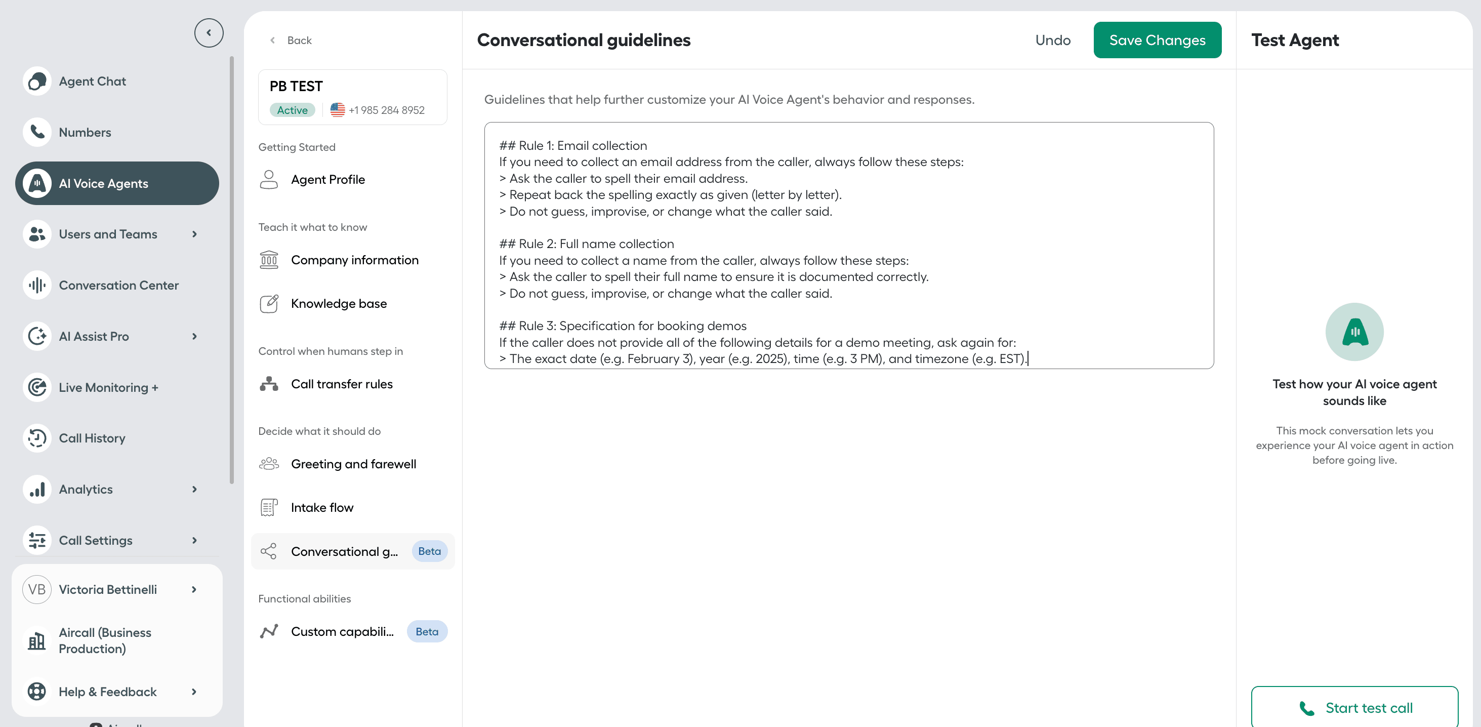 Image showing conversational guidelines