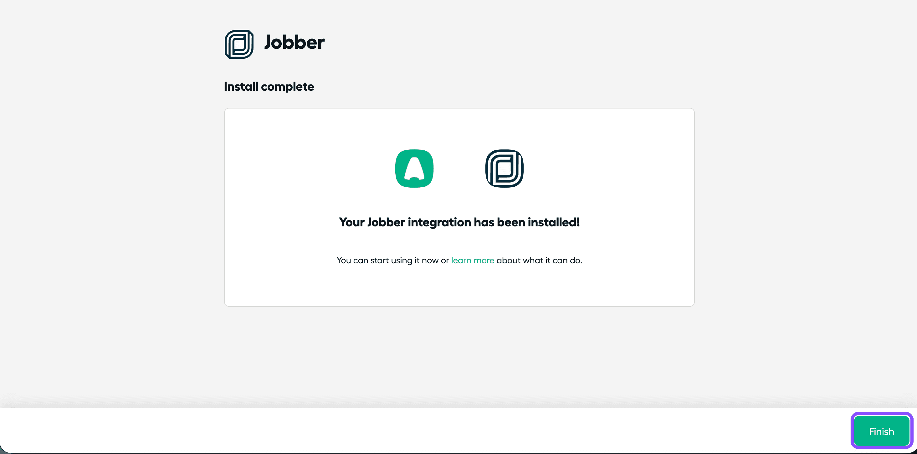 Aircall finish button