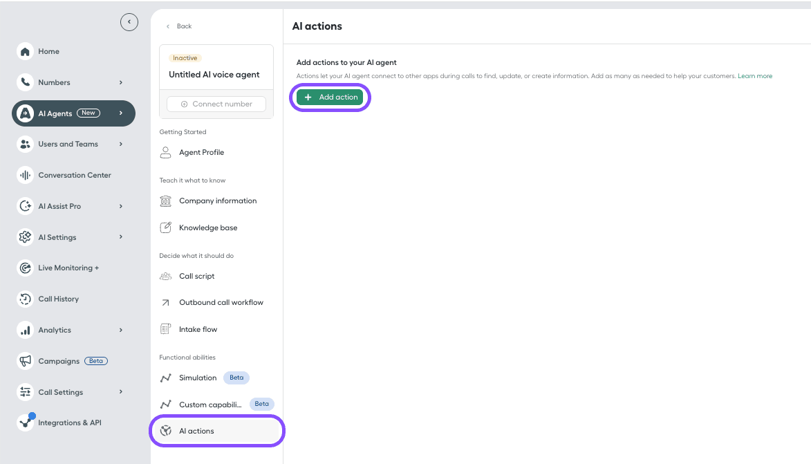 Add action