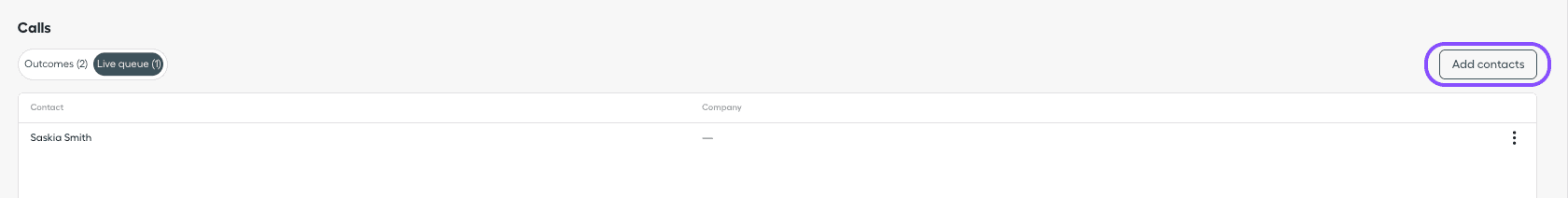 Image showing add contacts button