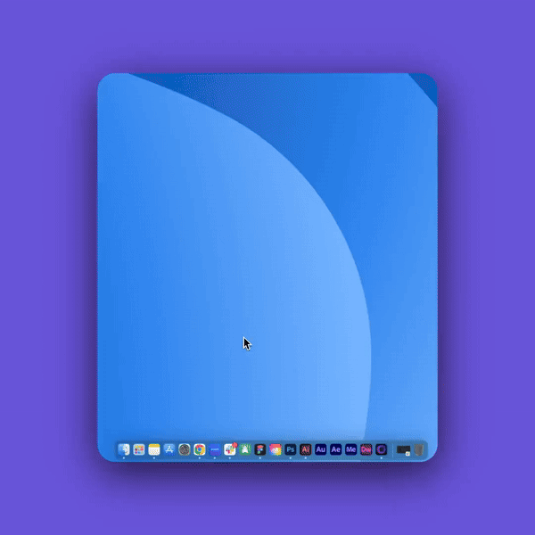 GIF con una guida visiva alla procedura per Mac