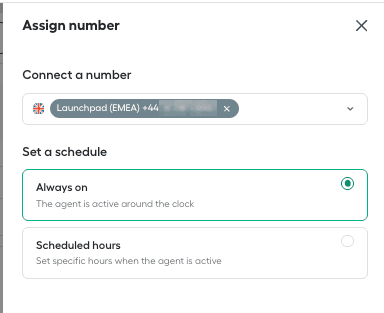 Image showing schedule options