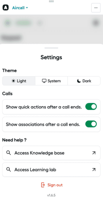 Image showing CTI Settings view