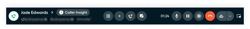 in-call features bubble