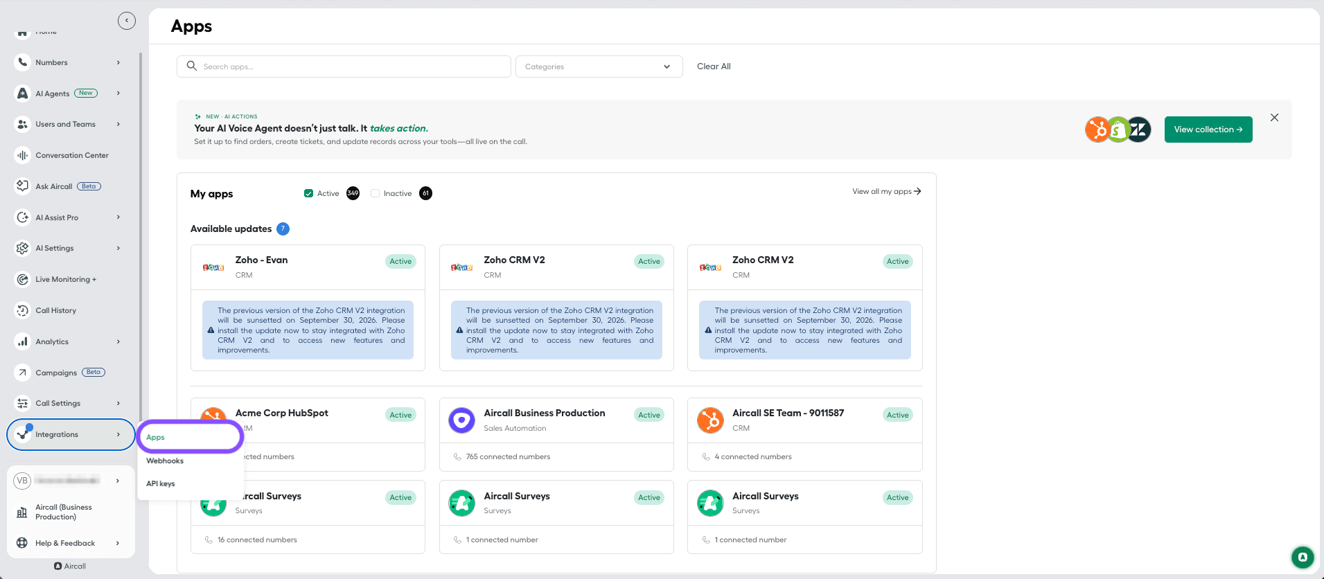 Image showing Apps section