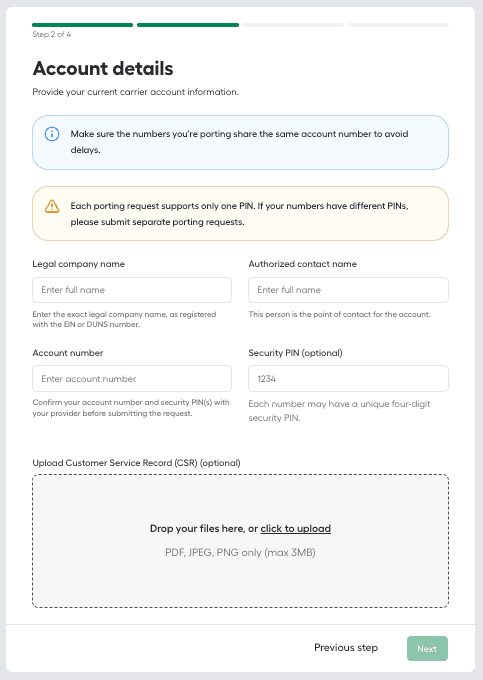 porting account details.png