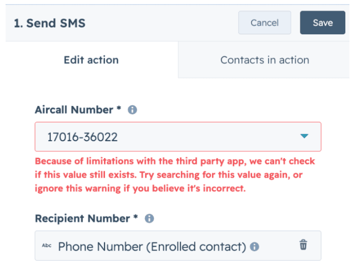 Invalid integration error - cause message