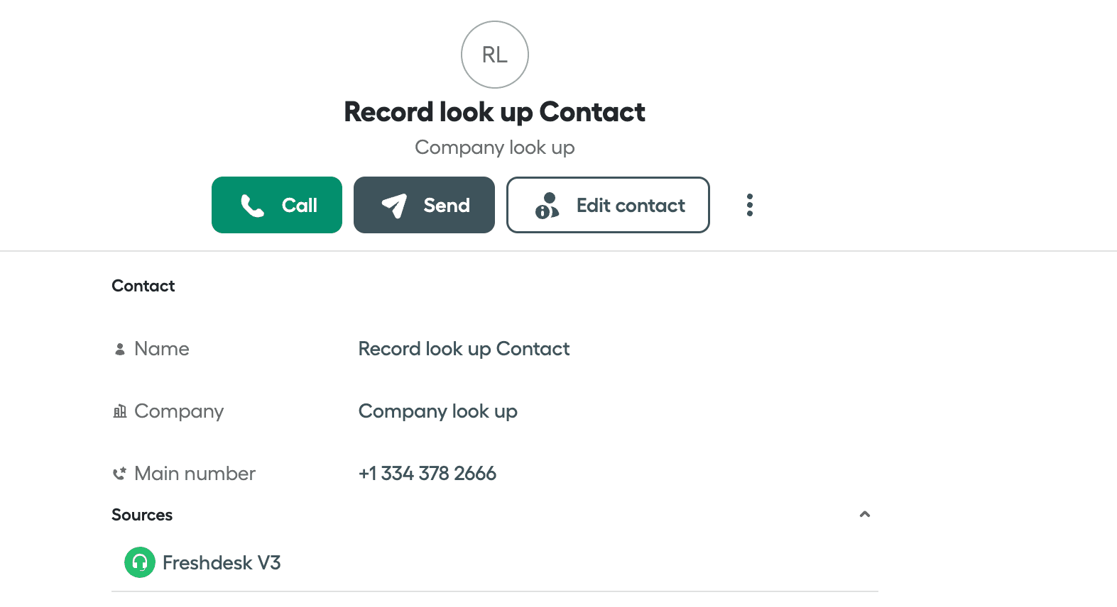 Contact sync