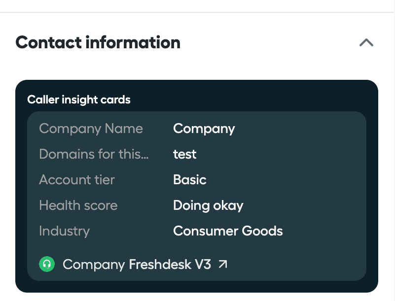 Custom insight card