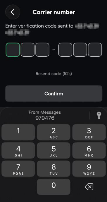 code number