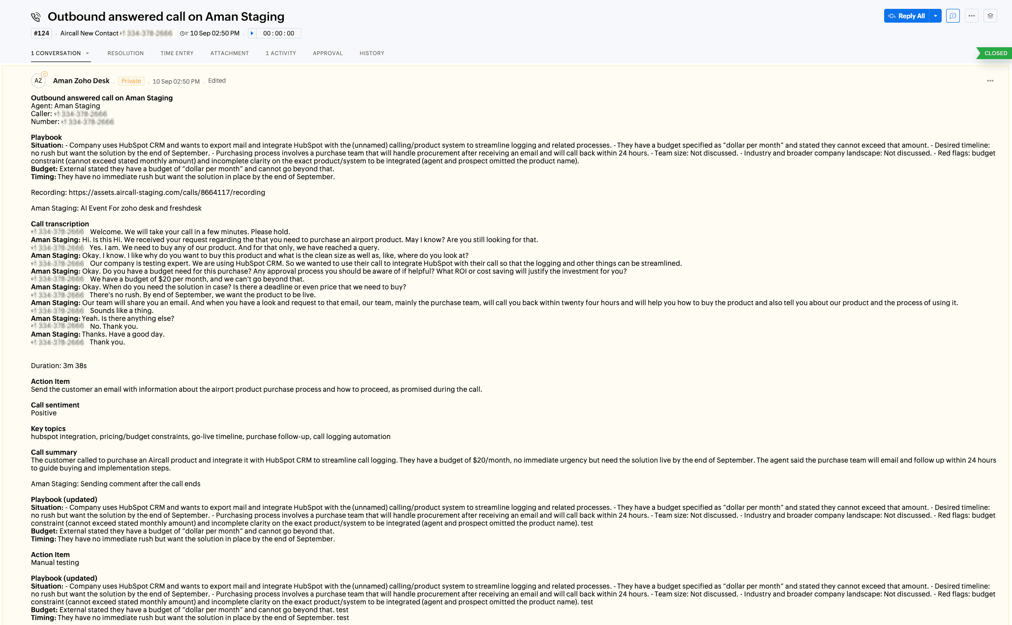 AI transcription and insights