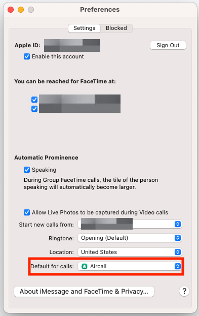 Selecting Your Default Application for Opening Telephone Links 